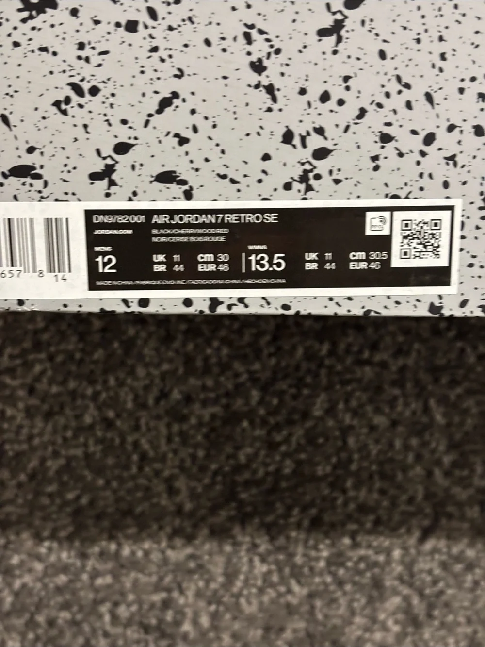 Men Size 12-Air jordan 7 Retro SE 